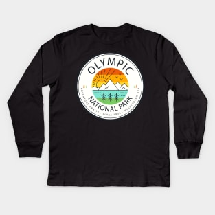 Olympic National Park Kids Long Sleeve T-Shirt